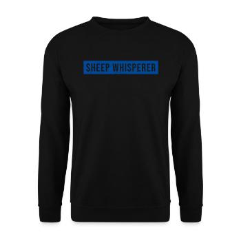 Sheep Whisperer Sheep - Unisex Sweatshirt - black - Front - Alina (178cm) & Michal (187cm)