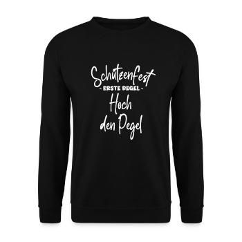 Schützenfest Outfit Toast Up the Level - Unisex Sweatshirt - black - Front - Alina (178cm) & Michal (187cm)