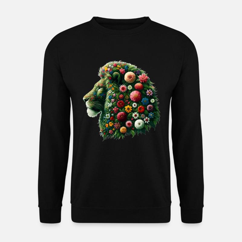 Fleur Mäfer Lion - Sweat-shirt Unisexe - noir
