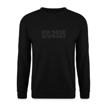 Entdecke Die Tiefe Von Schwarz In Jeder Gestaltung - Unisex Pullover - Schwarz - Vorne - Alina (178cm) & Michal (187cm)