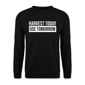 Harvest Rainwater Harvest This Morning - Unisex Sweatshirt - black - Front - Alina (178cm) & Michal (187cm)