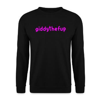 Giddythefup - Courses de chevaux - Sweat-shirt Unisexe - noir - Devant - Alina (178cm) & Michal (187cm)