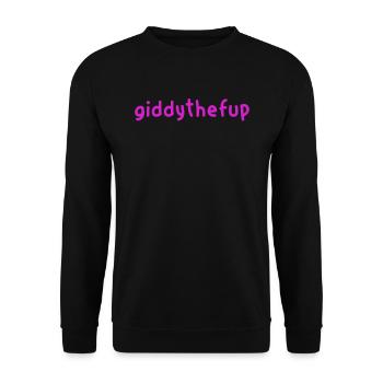 Giddythefup - Courses de chevaux - Sweat-shirt Unisexe - noir - Devant - Alina (178cm) & Michal (187cm)