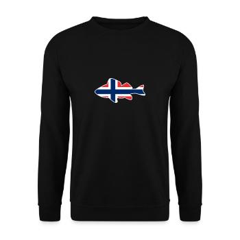 Montagne Nature Norvège Norvège Drapeau Scandinavie Norvège - Sweat-shirt Unisexe - noir - Devant - Alina (178cm) & Michal (187cm)