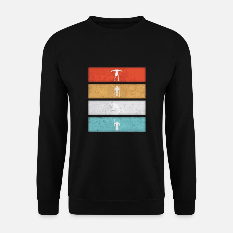 Vintage Style Calisthenics Retro Geschenk - Unisex Pullover - Schwarz