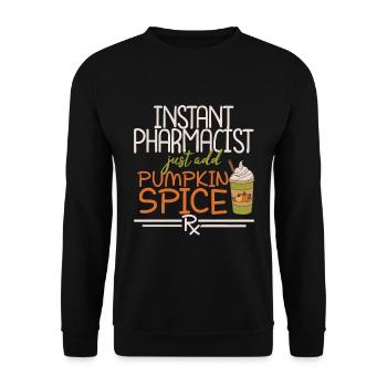 Apothecary Thanksgiving Pumpkin Spice - Unisex Sweatshirt - black - Front - Alina (178cm) & Michal (187cm)