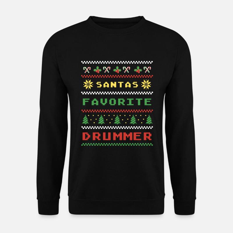 Christmas Drummer Style - Unisex Sweatshirt - black