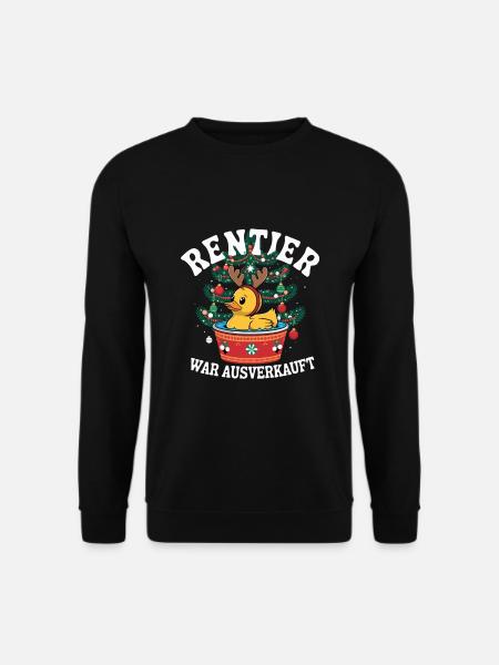 Rentier war ausverkauft - lustiges Weihnachten - Unisex Pullover - Schwarz
