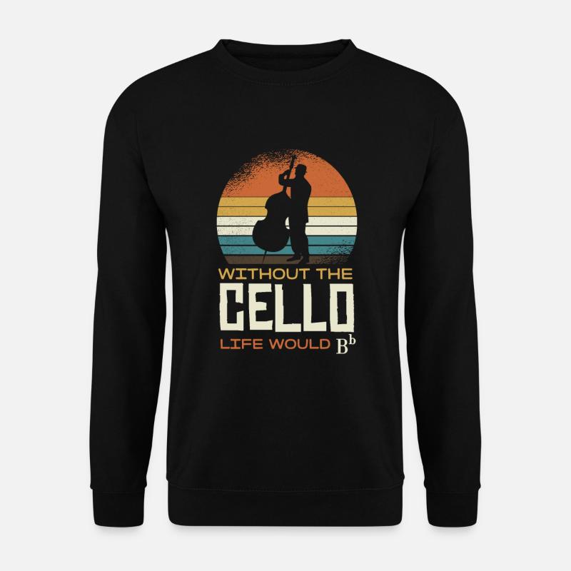 Ohne Das Cello Wäre Das Leben Bb - Unisex Pullover - Schwarz