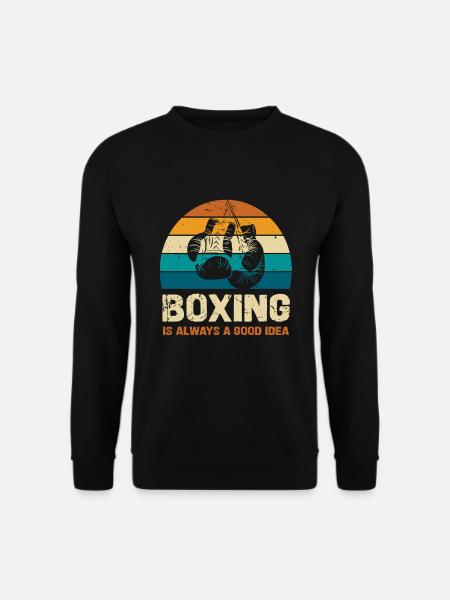 La boxe est toujours une bonne idée - Sweat-shirt Unisexe - noir