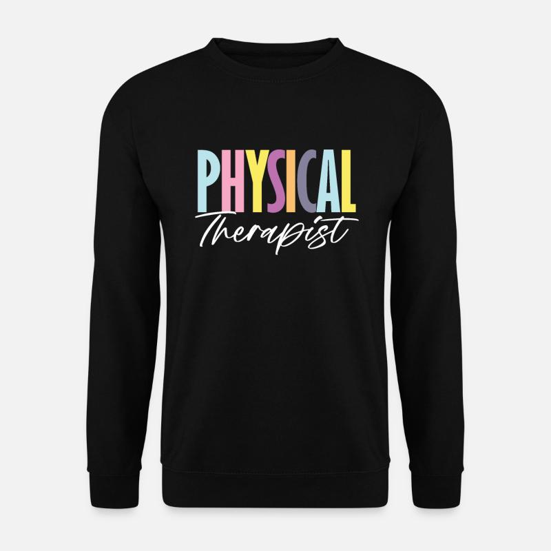 Bunter Physical Therapist Schriftzug - Unisex Pullover - Schwarz