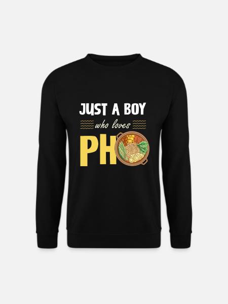 Tout simplement un garçon qui aime le pho - Sweat-shirt Unisexe - noir