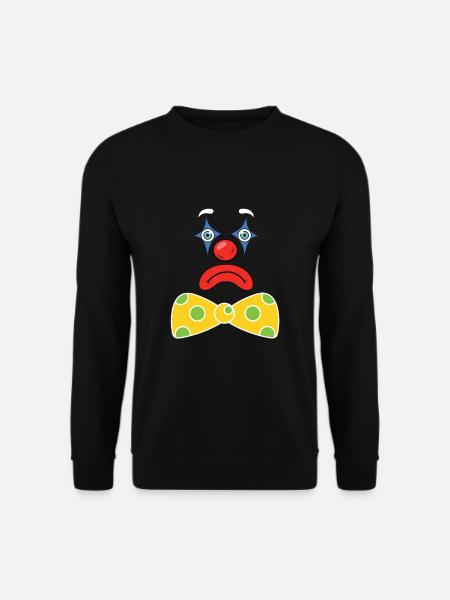 Fasnacht Clown Kostüm Karneval Fasching Kostümidee - Unisex Pullover - Schwarz