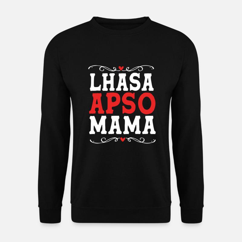 Lhasa Apso Hund - Unisex Pullover - Schwarz