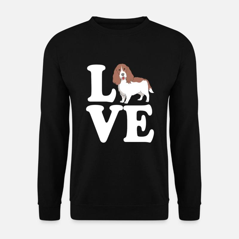Springer Spaniel Hund - Unisex Pullover - Schwarz