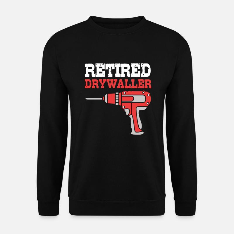 Construction site drywall assembly fitter - Unisex Sweatshirt - black