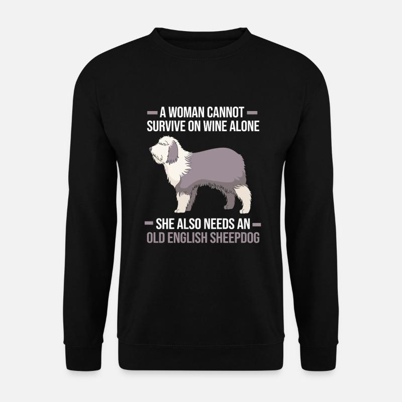 Englischer Schäferhund - Unisex Pullover - Schwarz