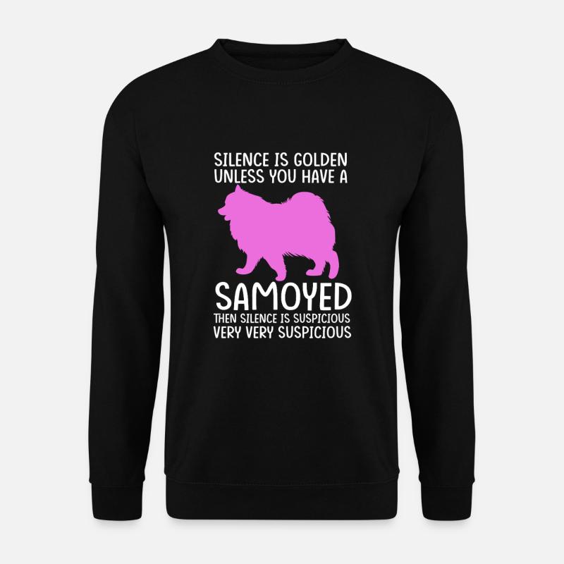 Samojede Hund Samoyed - Unisex Pullover - Schwarz