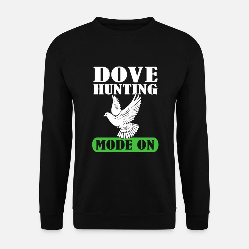 Taube Jagd Jäger Taubenjagd - Unisex Pullover - Schwarz