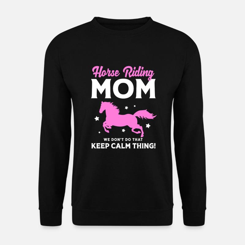 Pferderennen Mama Mutter - Unisex Pullover - Schwarz