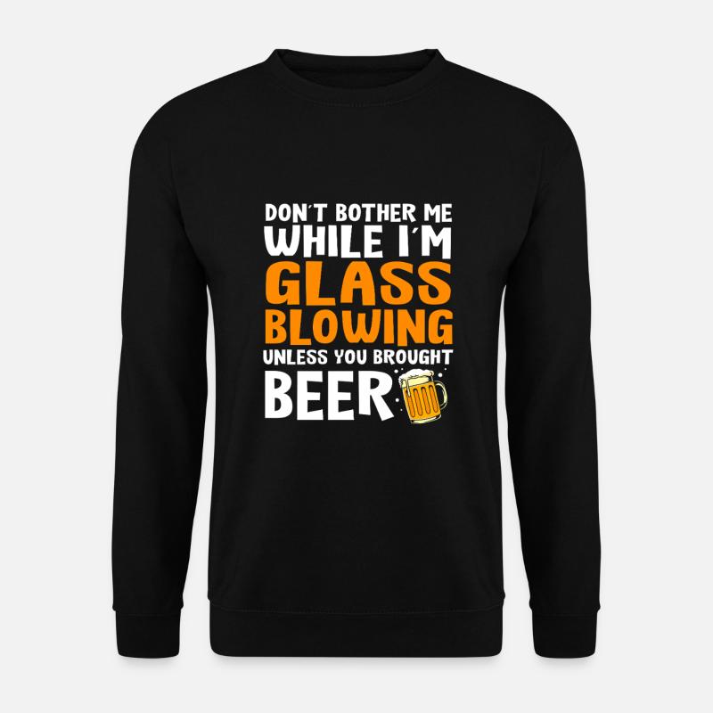 Glas Glasbläser - Unisex Pullover - Schwarz