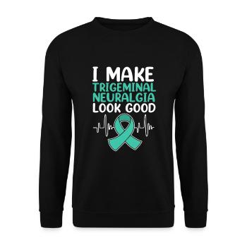 Névralgie du trijumeau - Sweat-shirt Unisexe - noir - Devant - Alina (178cm) & Michal (187cm)
