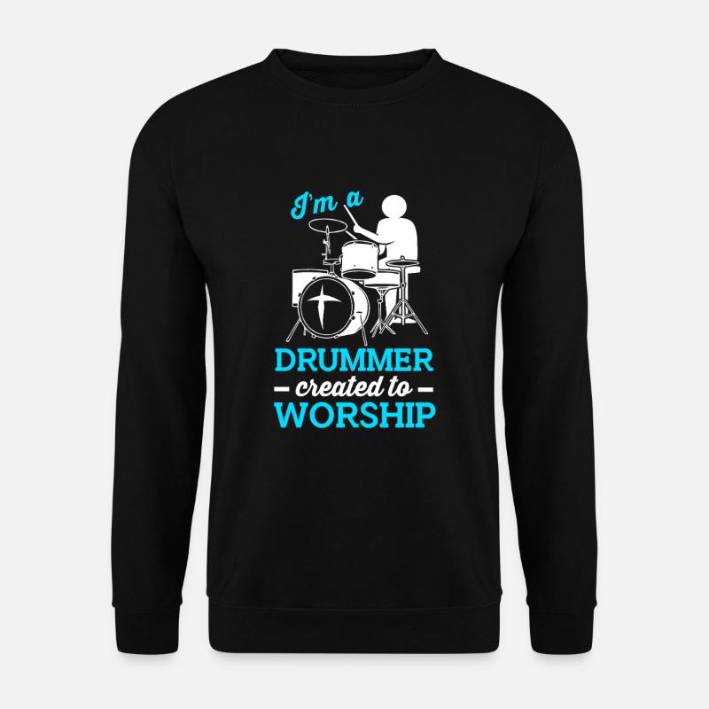 Drumsticks Schlagzeug Schlagzeuger - Unisex Pullover - Schwarz