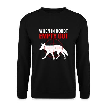 Chasseur de coyotes - Sweat-shirt Unisexe - noir - Devant - Alina (178cm) & Michal (187cm)