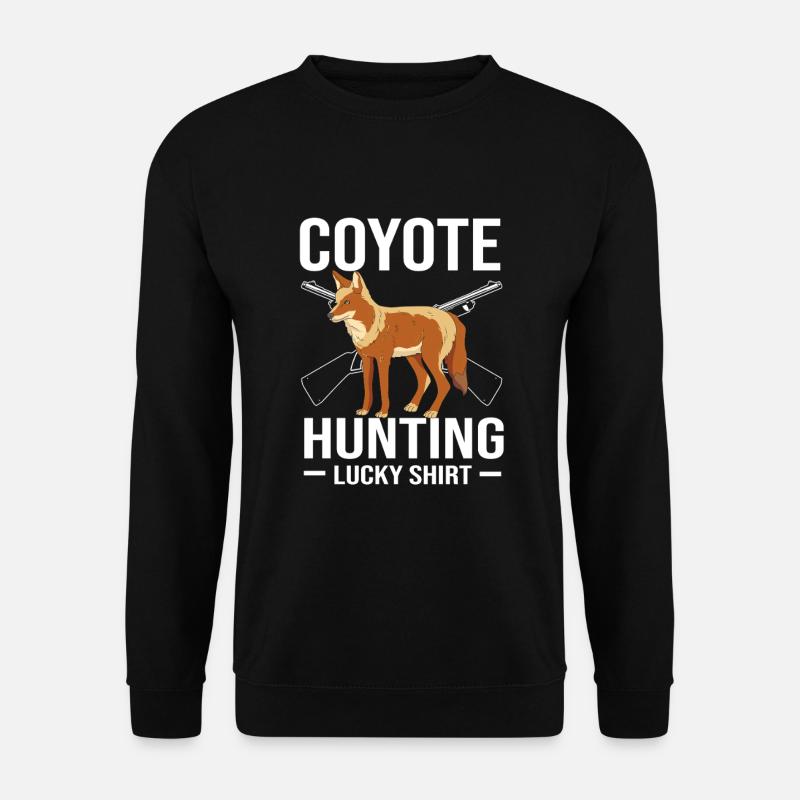 Kojote Jagd Jäger - Unisex Pullover - Schwarz