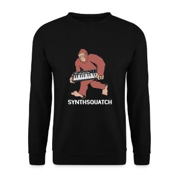 Djing Label Keyboard DJ - Unisex Sweatshirt - black - Front - Alina (178cm) & Michal (187cm)