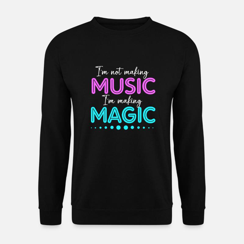 DJ Djing Label Keyboard - Unisex Pullover - Schwarz