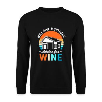 Debt Condominium Mortgage - Unisex Sweatshirt - black - Front - Alina (178cm) & Michal (187cm)