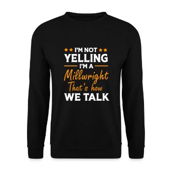 Serrurier Mécanicien CNC Génie mécanique - Sweat-shirt Unisexe - noir - Devant - Alina (178cm) & Michal (187cm)