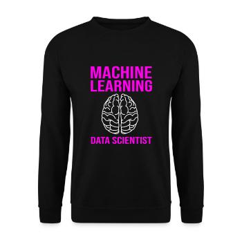 Codeur Programmeur GPT - Sweat-shirt Unisexe - noir - Devant - Alina (178cm) & Michal (187cm)