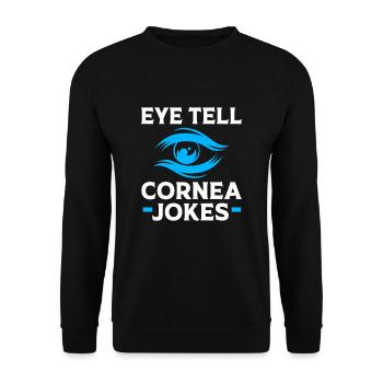 Optician Ophthalmologist - Unisex Sweatshirt - black - Front - Alina (178cm) & Michal (187cm)