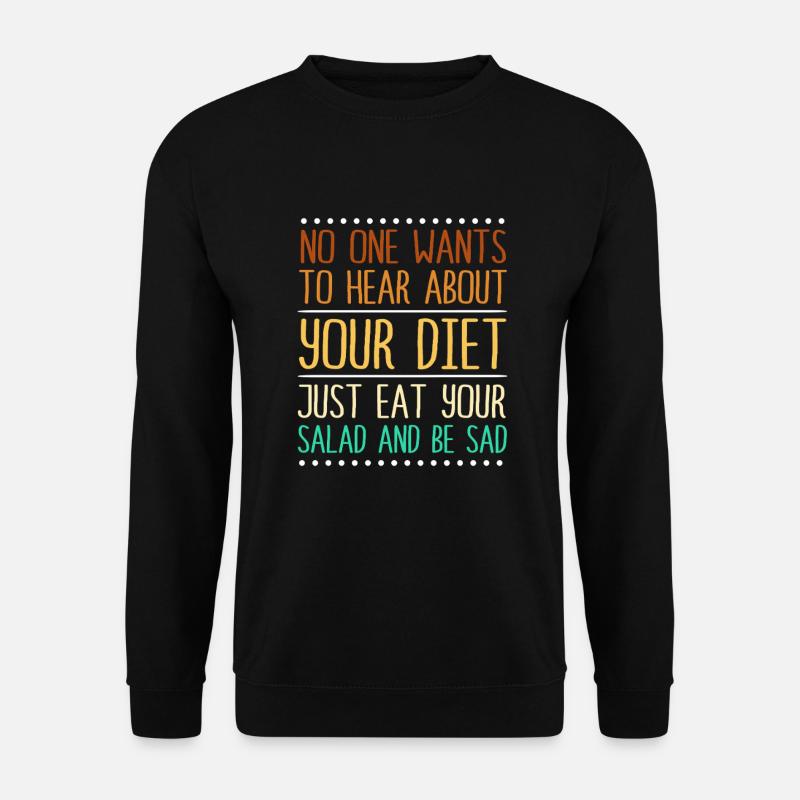 Diätassistent Diät Salat - Unisex Pullover - Schwarz