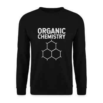 Structural formula chemistry science physics laboratory - Unisex Sweatshirt - black - Front - Alina (178cm) & Michal (187cm)