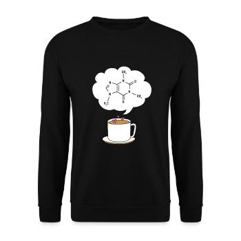Chemistry Science Physics Laboratory Structural Formula - Unisex Sweatshirt - black - Front - Alina (178cm) & Michal (187cm)