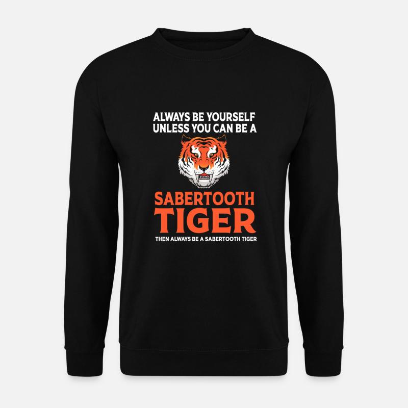 Säbelzahntiger Urzeit - Unisex Pullover - Schwarz