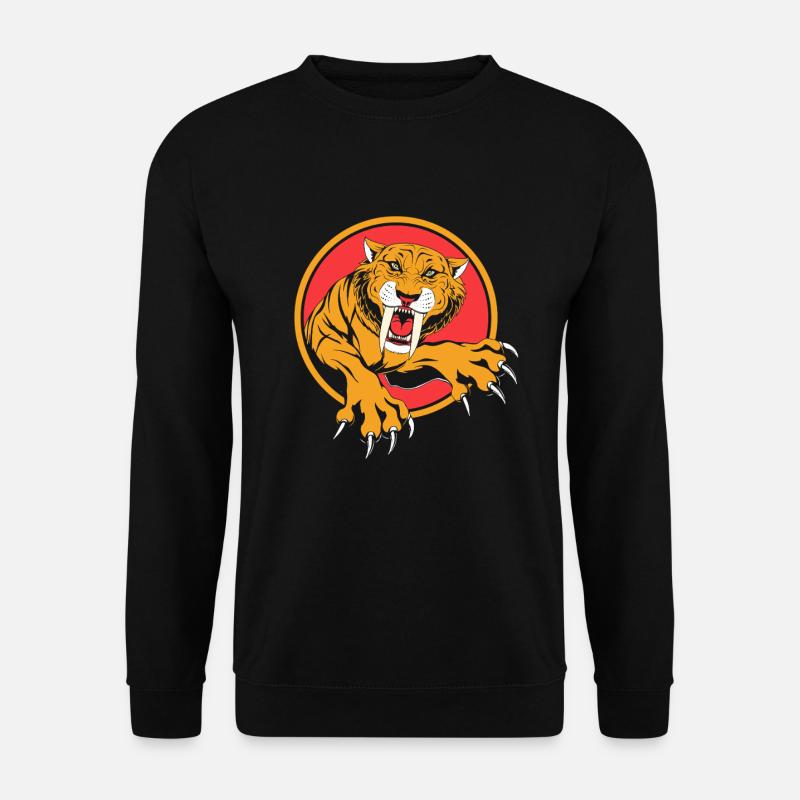 Säbelzahntiger Urzeit - Unisex Pullover - Schwarz