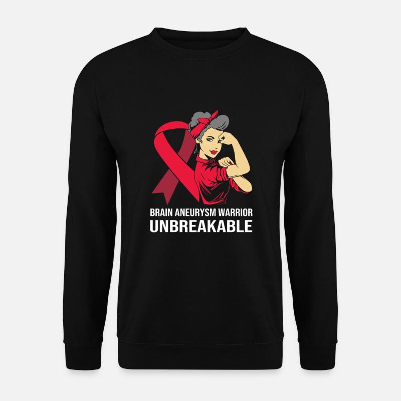 Aneurysma Gehirn - Unisex Pullover - Schwarz