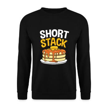 Pancake - Unisex Sweatshirt - black - Front - Alina (178cm) & Michal (187cm)