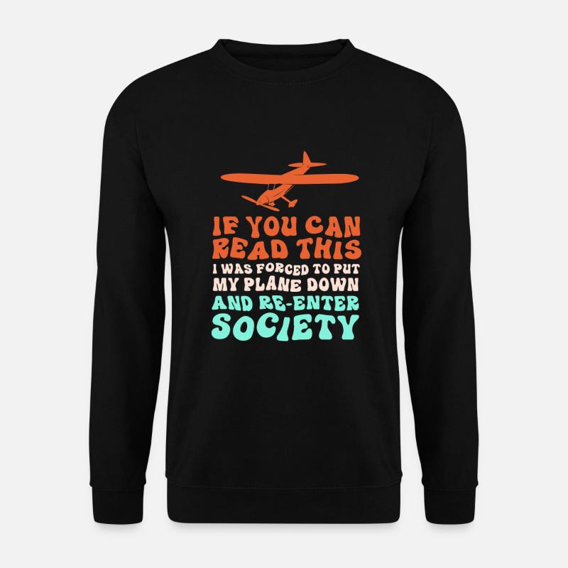 Modellflug Modellflugzeug - Unisex Pullover - Schwarz
