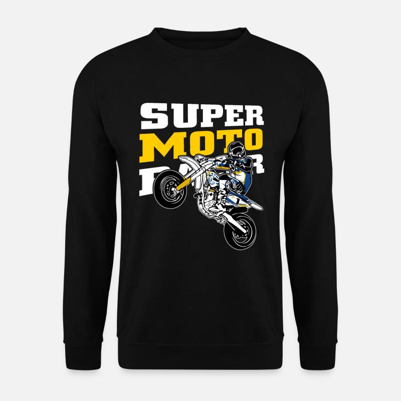 Supermoto - Supermotard - Offroad - Unisex Pullover - Schwarz
