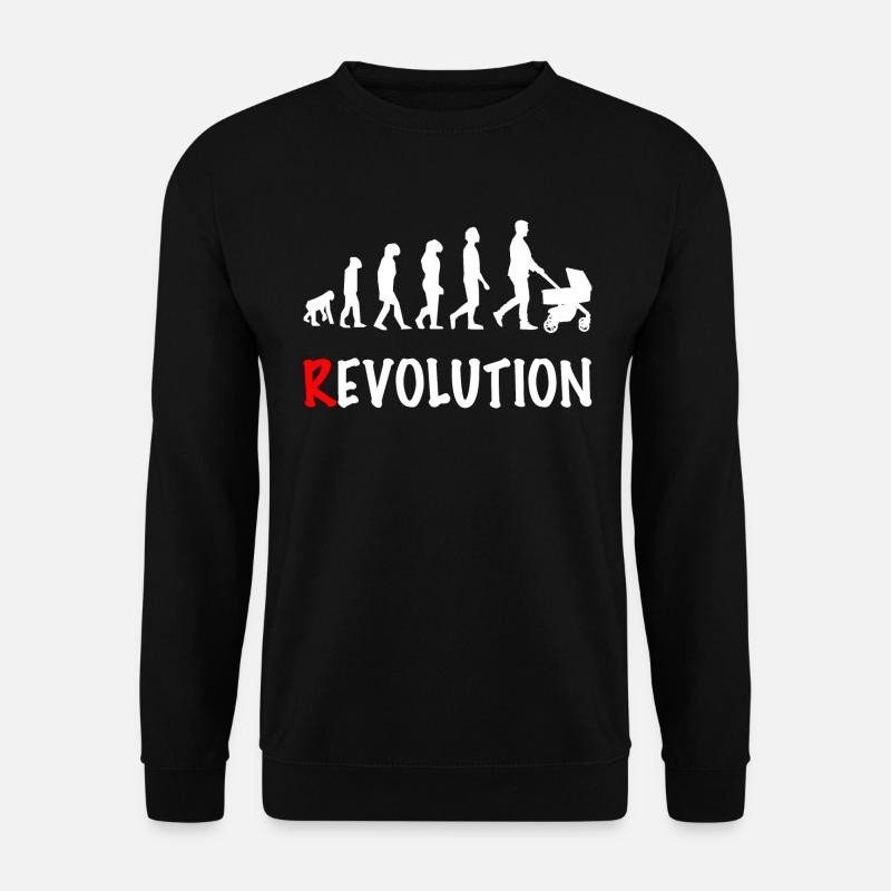 revolution daddy stroller birth - Unisex Sweatshirt - black