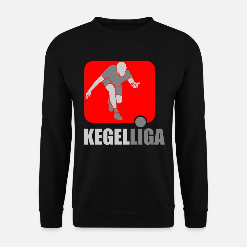 Kegel Liga | Farben änderbar - Unisex Pullover - Schwarz