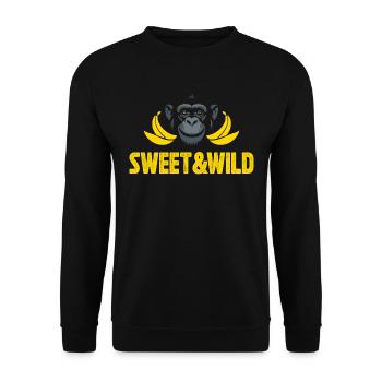 Süß und Wild - Unisex Pullover - Schwarz - Vorne - Alina (178cm) & Michal (187cm)