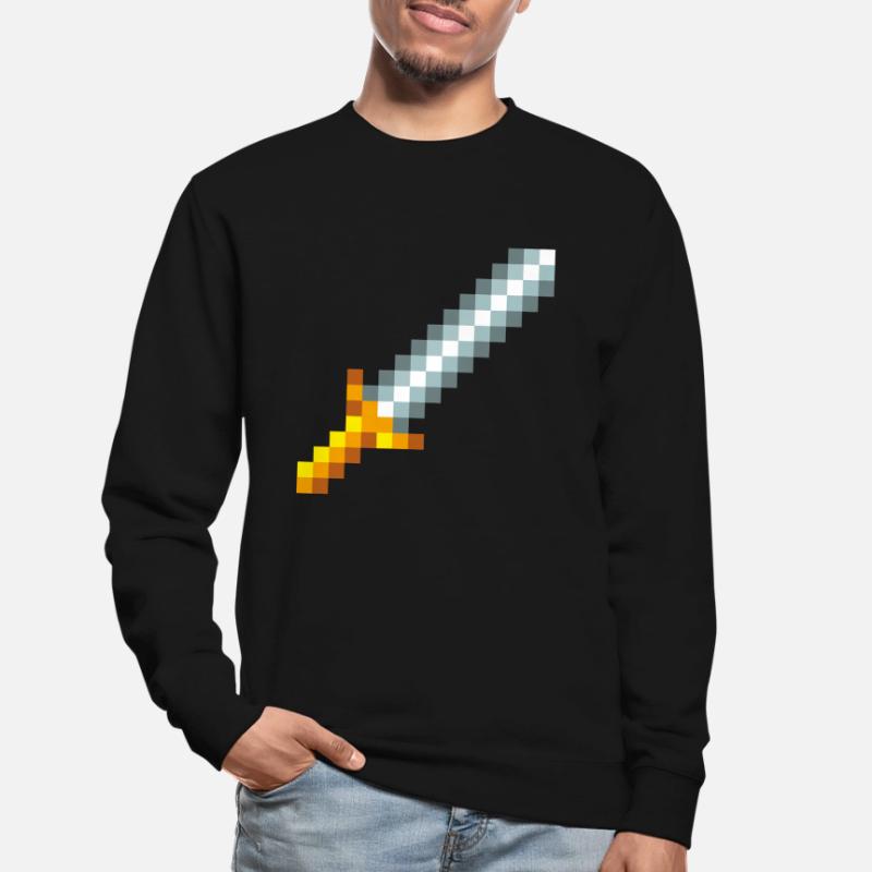Rétro 8-bit Pixel Épée Sweat-shirt Unisexe
