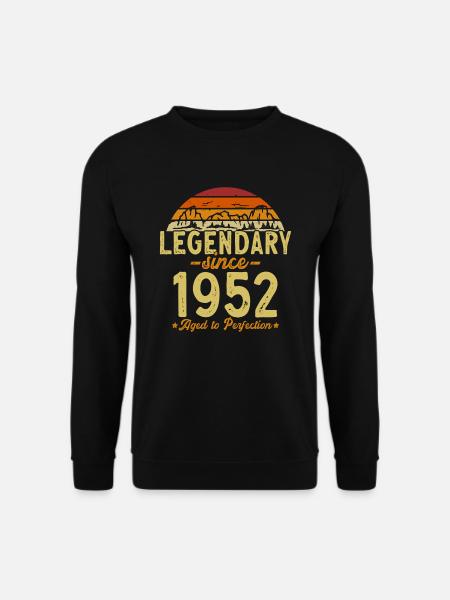 Legendär seit 1952 Retro Geburtstag - Unisex Pullover - Schwarz