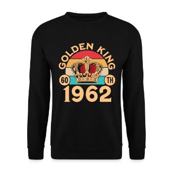 Awesome Since 1962 60th Anniversary - Unisex Sweatshirt - black - Front - Alina (178cm) & Michal (187cm)